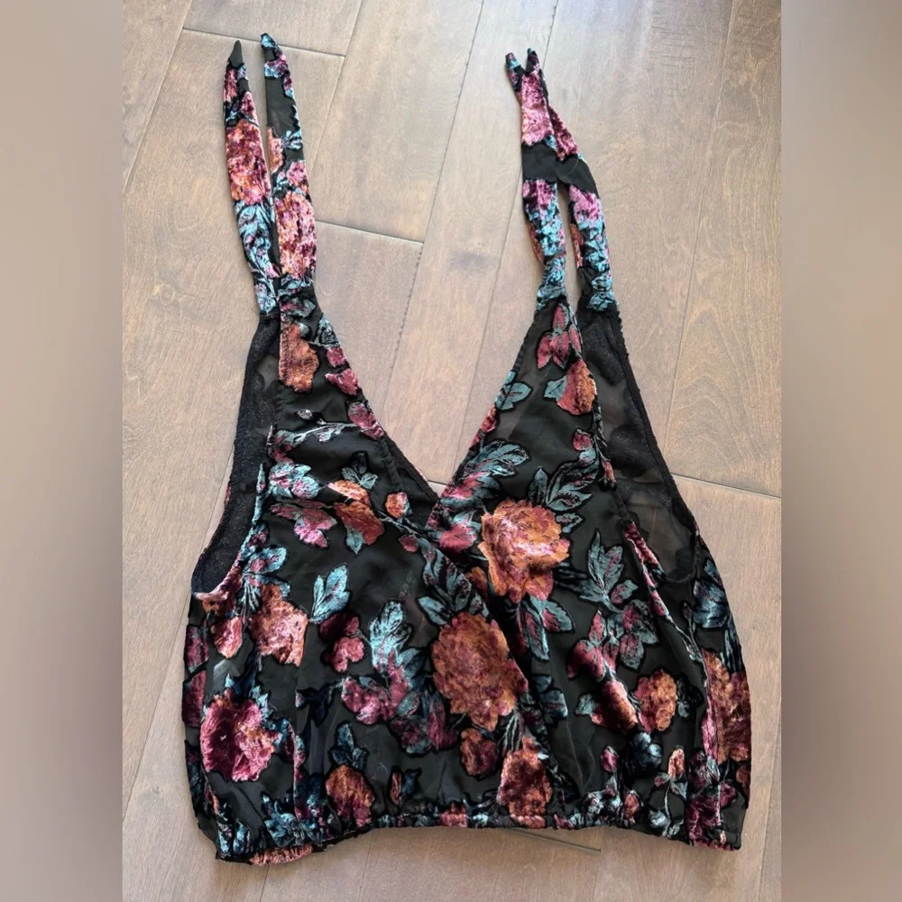 Free People Tied To You Tank-Dark Combo